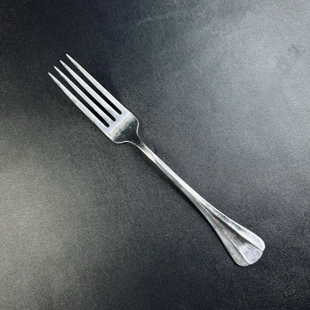 9 International Stainless DINNER Forks Fork Set Ridges Silverware Flatware